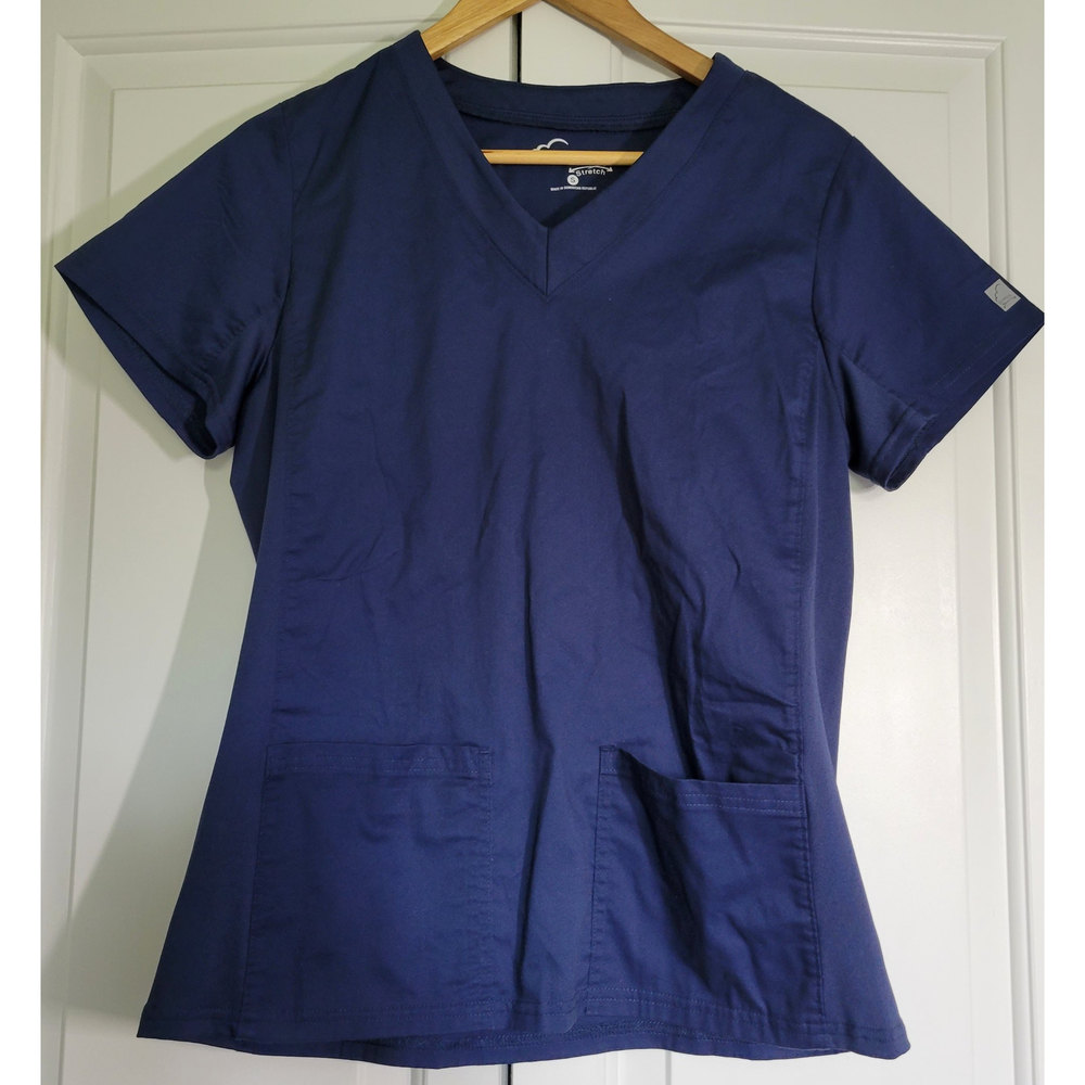 Buttersoft Stretch Womens Navy Blue Scrubs. Size Small